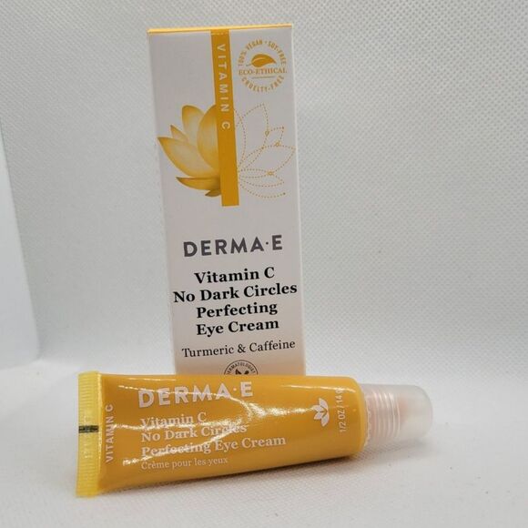 Derma-E Vitamin C No Dark Circles Perfecting Eye Cream - 14g/0.5oz - NIB - Picture 1 of 7